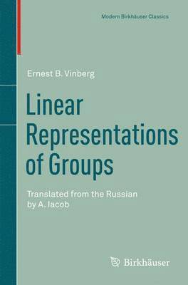 bokomslag Linear Representations of Groups