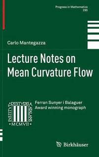 bokomslag Lecture Notes on Mean Curvature Flow