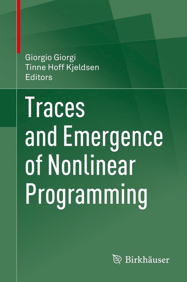 bokomslag Traces and Emergence of Nonlinear Programming