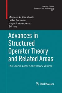 bokomslag Advances in Structured Operator Theory and Related Areas