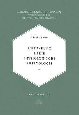 bokomslag Einführung in die Physiologische Embryologie