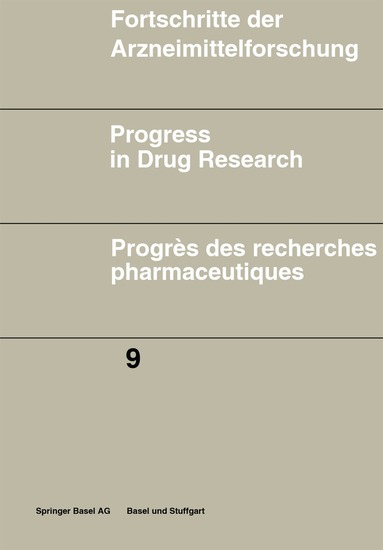 JUCKER - Fortschritte der Arzneimittelforschung \ Progress in Drug Research \ Progrès des recherches pharmaceutiques, Häftad