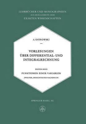 bokomslag Vorlesungen Über Differential- und Integralrechnung