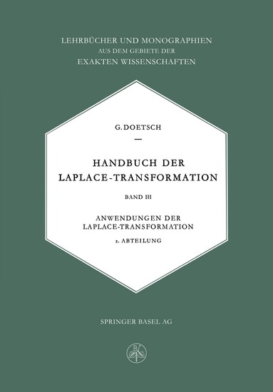 Gustav Doetsch - Handbuch der Laplace-Transformation, Häftad