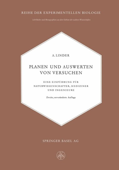 Arthur Linder - Planen und Auswerten von Versuchen, Häftad