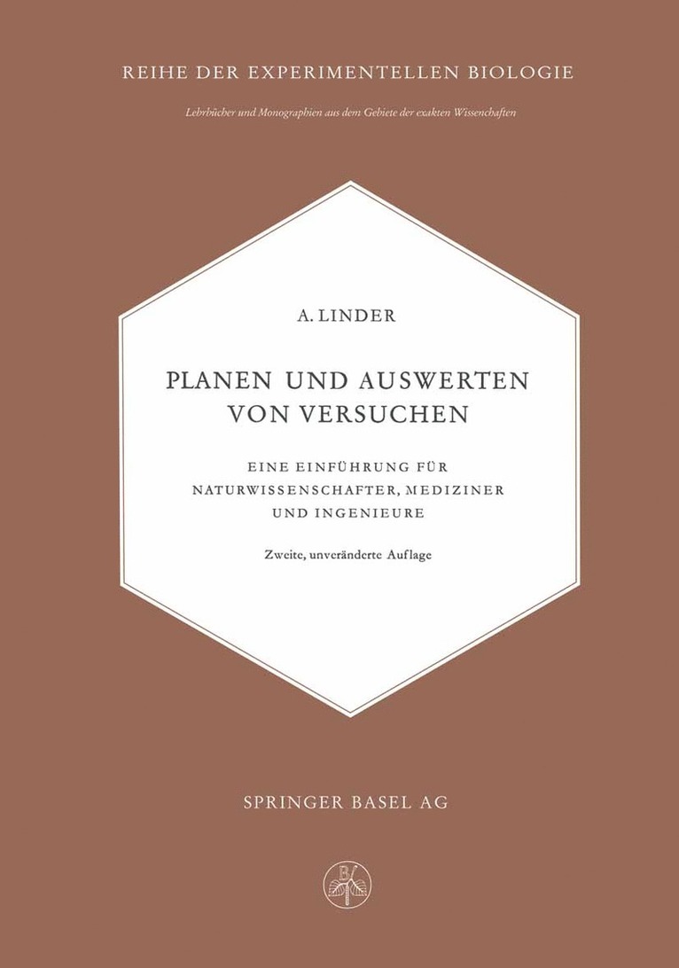 Planen und Auswerten von Versuchen 1