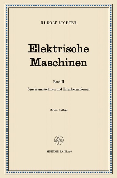 bokomslag Elektrische Maschinen