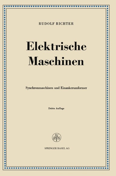 bokomslag Elektrische Maschinen