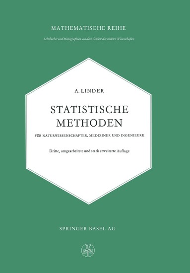 Arthur Linder - Statistische Methoden für Naturwissenschafter, Mediziner und Ingenieure, Häftad