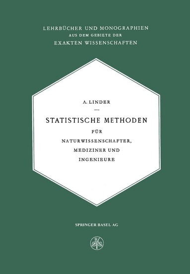 Arthur Linder - Statistische Methoden, Häftad