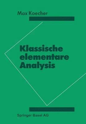 bokomslag Klassische elementare Analysis