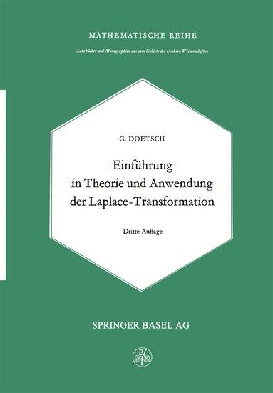 G. Doetsch - Einführung in Theorie und Anwendung der Laplace-Transformation, Häftad