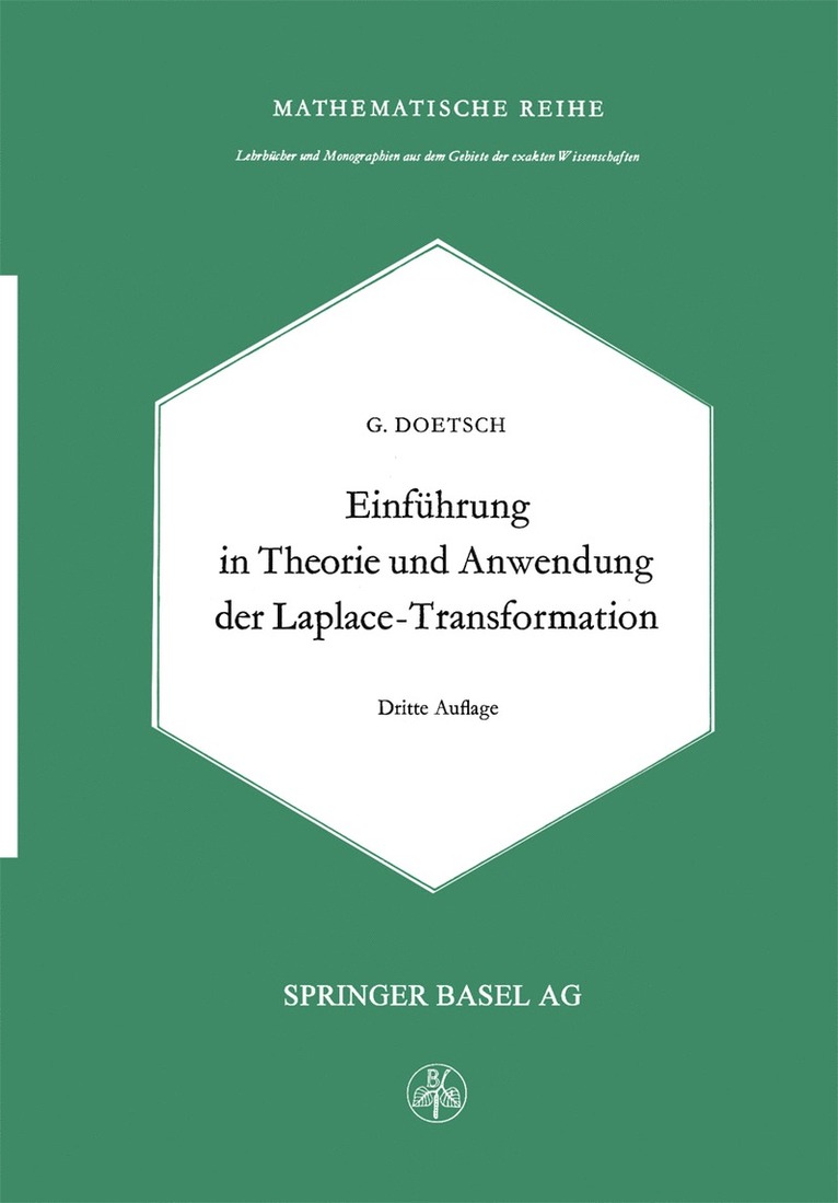 Einfhrung in Theorie und Anwendung der Laplace-Transformation 1