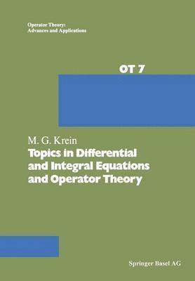 bokomslag Topics in Differential and Integral Equations and Operator Theory