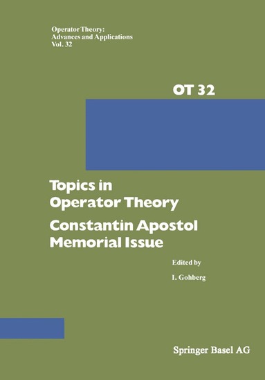I. Gohberg - Topics in Operator Theory, Häftad