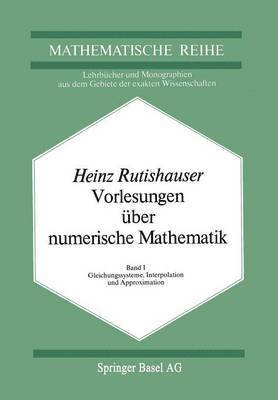 bokomslag Vorlesungen ber Numerische Mathematik