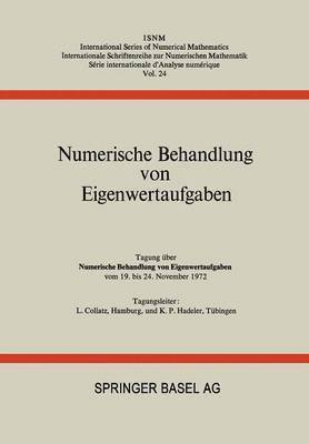 bokomslag Numerische Behandlung von Eigenwertaufgaben