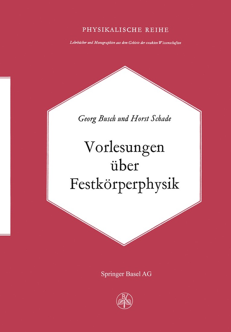 Vorlesungen ber Festkrperphysik 1