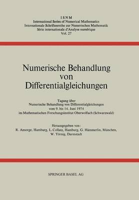 Numerische Behandlung von Differentialgleichungen 1