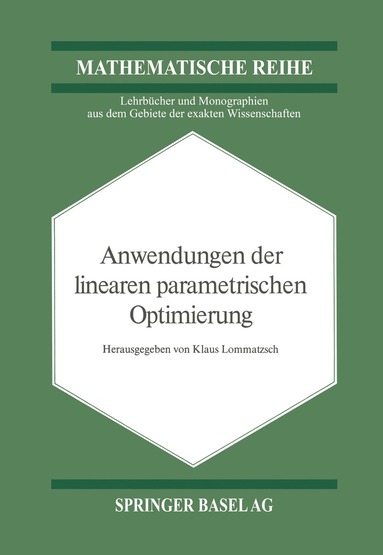 bokomslag Anwendungen der Linearen Parametrischen Optimierung