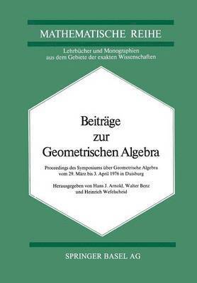 bokomslag Beitrge zur Geometrischen Algebra