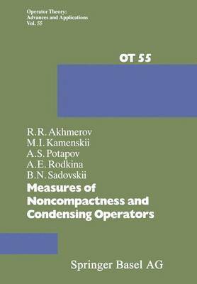 bokomslag Measures of Noncompactness and Condensing Operators