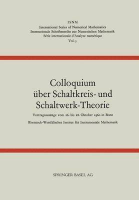 bokomslag Colloquium ber Schaltkreis- und Schaltwerk-Theorie