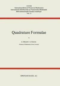 bokomslag Quadrature Formulae
