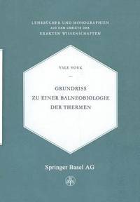 bokomslag Grundriss zu einer Balneobiologie der Thermen