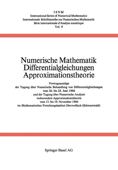 Collatz, Meinradus, Unger - Numerische Mathematik Differentialgleichungen Approximationstheorie, Häftad
