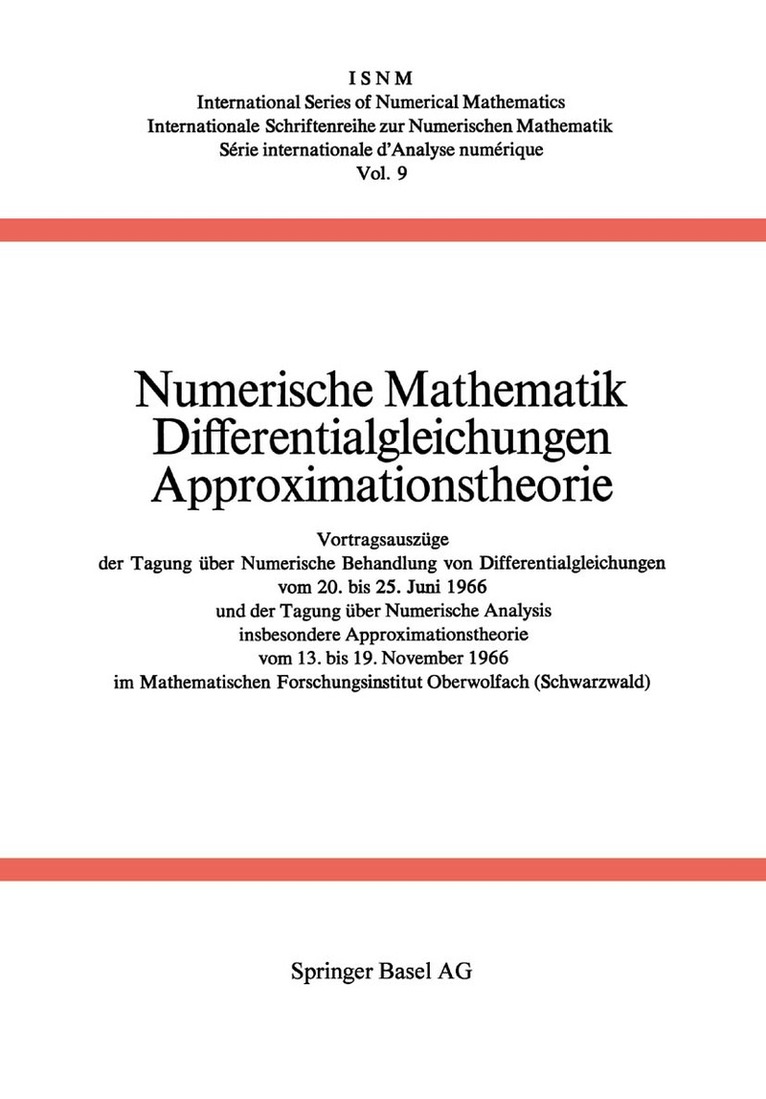 Numerische Mathematik Differentialgleichungen Approximationstheorie 1