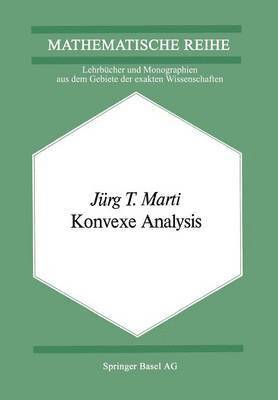 J.T. Marti, J. T. Marti - Konvexe Analysis, Häftad