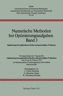 Numerische Methoden bei Optimierungsaufgaben Band 3 1