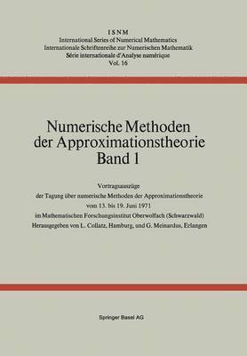 bokomslag Numerische Methoden der Approximationstheorie