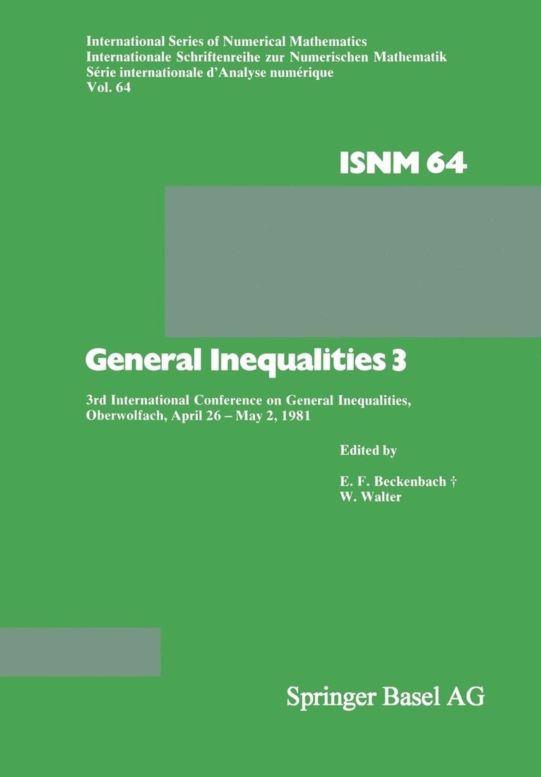 General Inequalities 3 1