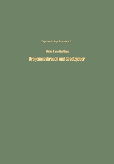 bokomslag Drogenmissbrauch und Gesetzgeber