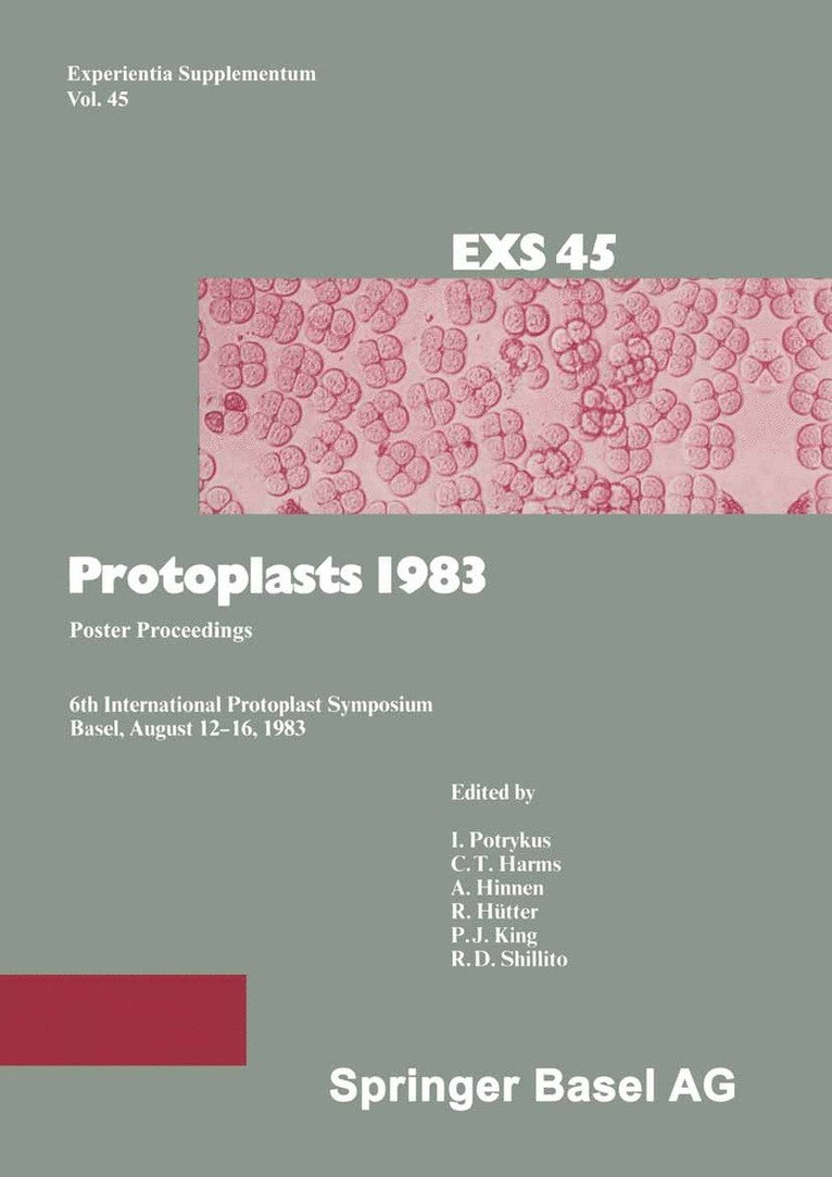 Potrykus, Harms, Hinnen, Hütter, King, Shillito - Protoplasts 1983, Häftad