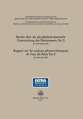 bokomslag Bericht ber die physikalisch-chemische Untersuchung des Rheinwassers Nr. 2 / Rapport sur les analyses physico-chimiques de leau du Rhin No 2