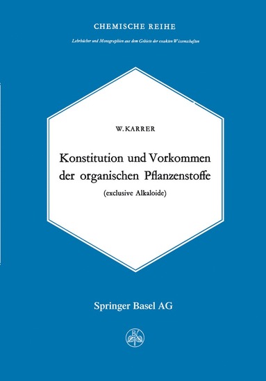 bokomslag Konstitution und Vorkommen der organischen Pflanzenstoffe