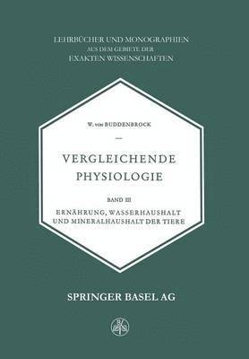 bokomslag Vergleichende Physiologie