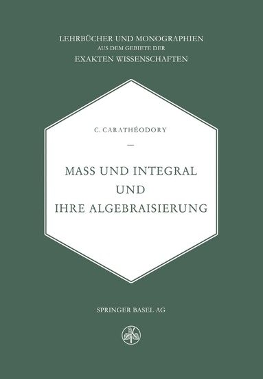 bokomslag Mass und Integral und ihre Algebraisierung