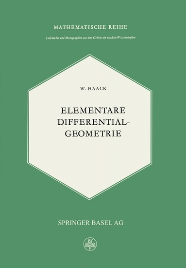 bokomslag Elementare Differentialgeometrie