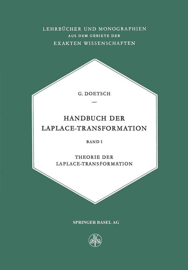 Handbuch der Laplace-Transformation 1