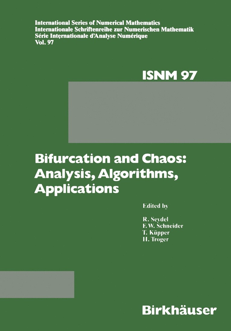 Bifurcation and Chaos: Analysis, Algorithms, Applications 1