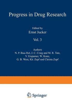 JUCKER, Jucker - Fortschritte der Arzneimittelforschung / Progress in Drug Research / Progrès des Recherches Pharmaceutiques, Häftad
