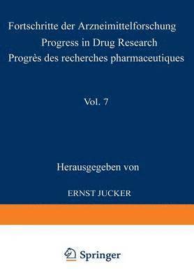 bokomslag Fortschritte der Arzneimittelforschung / Progress in Drug Research / Progrs des recherches pharmaceutiques