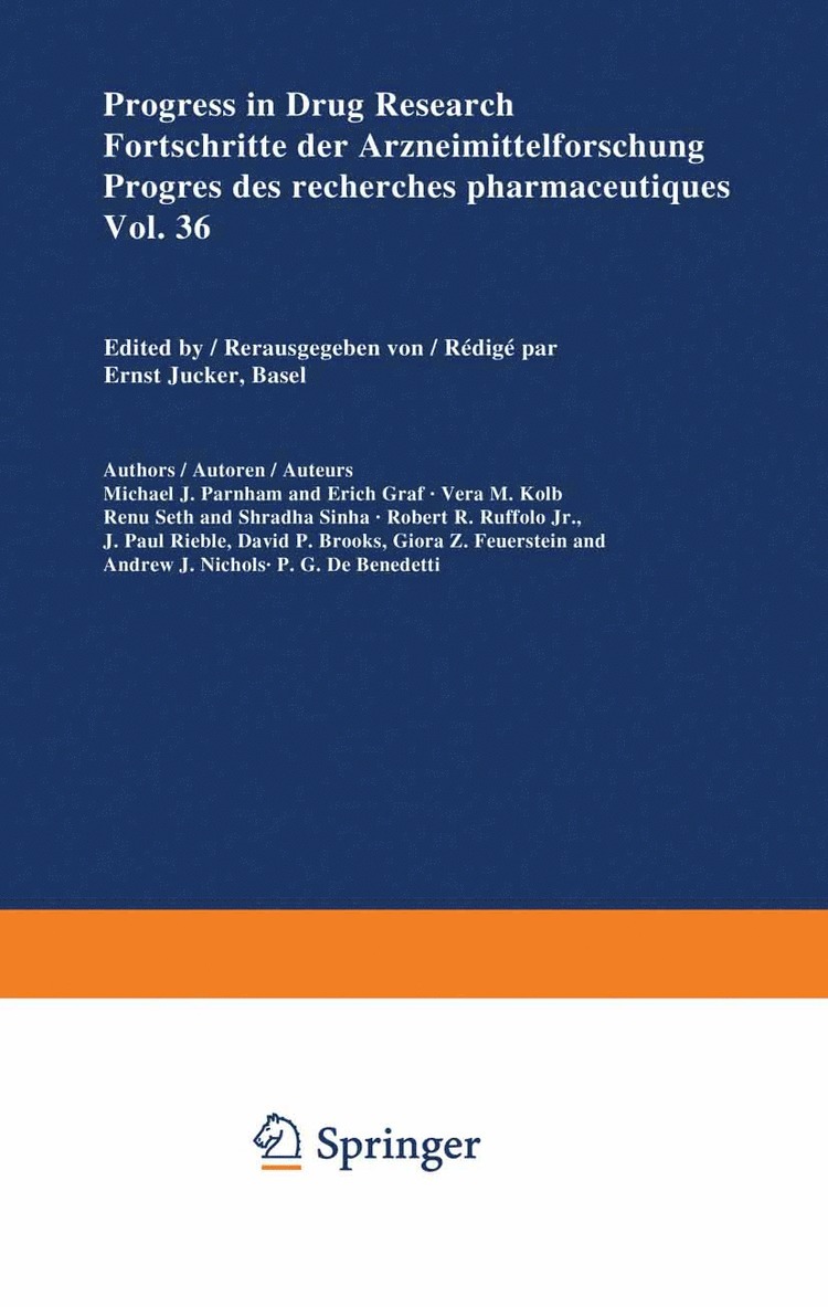 JUCKER, Jucker - Progress in Drug Research / Fortschritte der Arzneimittelforschung / Progrès des recherches pharmaceutiques, Häftad