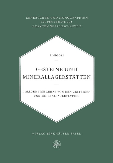 P. Niggli - Gesteine und Minerallagerstätten, Häftad