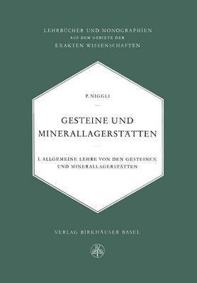 P. Niggli - Gesteine und Minerallagerstätten, Häftad