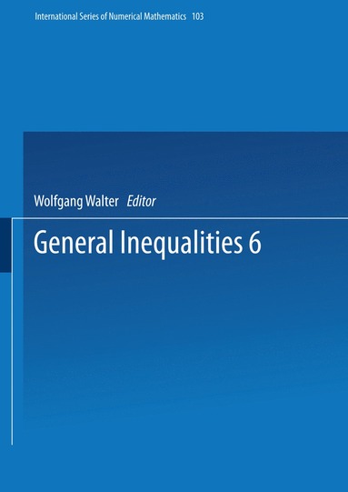 bokomslag General Inequalities 6